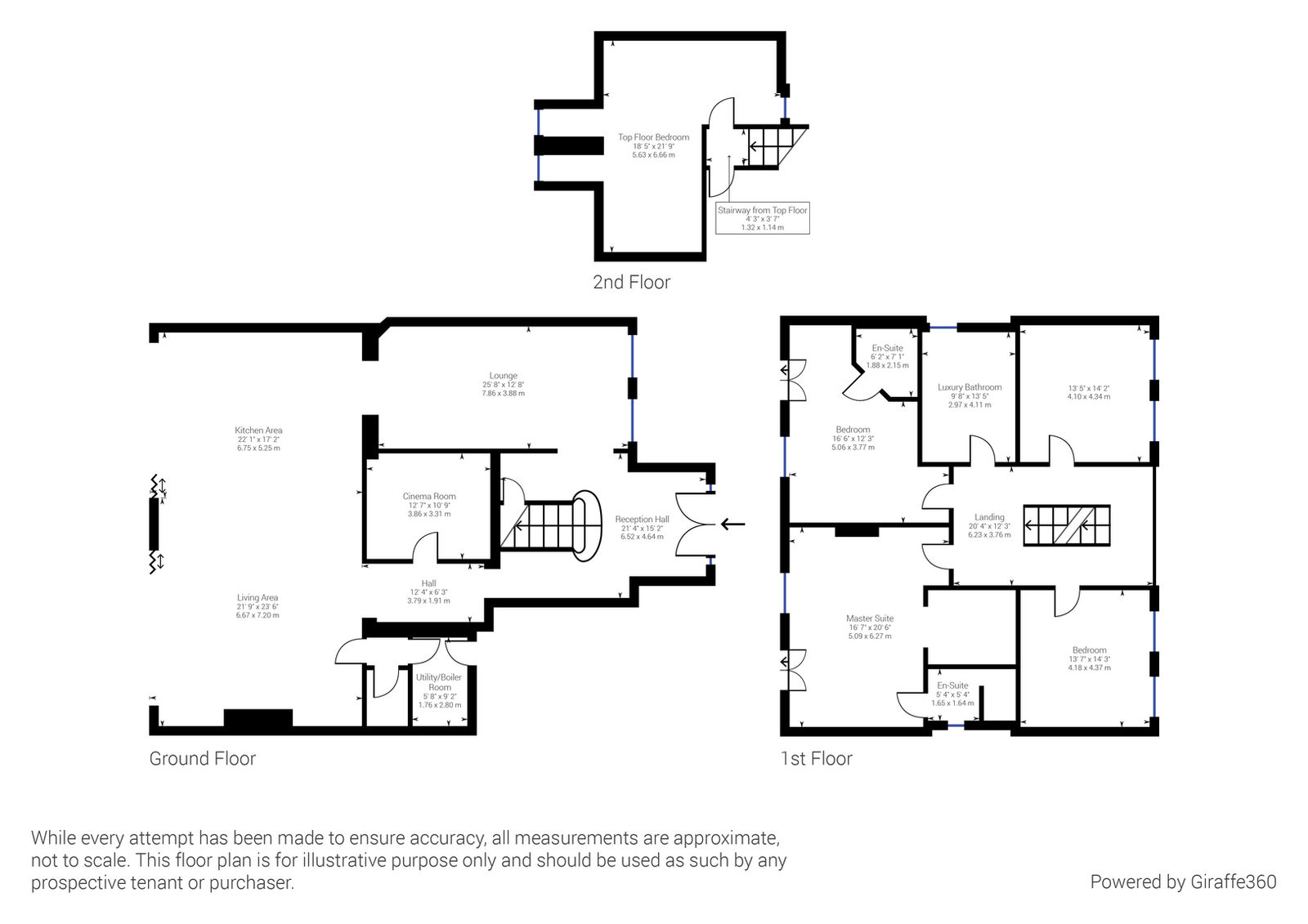 Floor plan, all levels